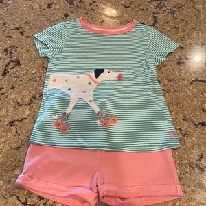 Little Girl’s Joules Shorts and Top Size 6